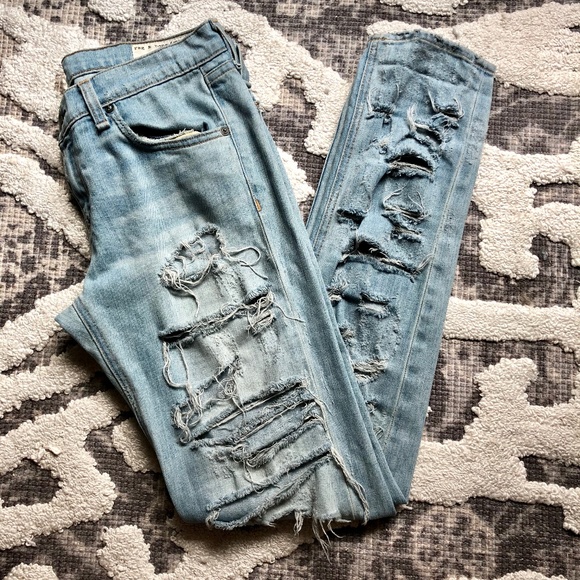 rag & bone Denim - rag & bone Dre Destroyed Jean in Thrasher 26